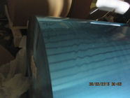 κράμα 8011, ιδιοσυγκρασία H22 0.12MM μπλε υδρόφιλη λουρίδα πτερυγίων αλουμινίου πάχους για τη σπείρα ανταλλακτών θερμότητας, σπείρα συμπυκνωτών