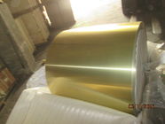 Χρυσό εποξικό ντυμένο φύλλο αλουμινίου αργιλίου για το απόθεμα πτερυγίων στο κράμα 8079, ιδιοσυγκρασία H22, πάχος 0,008 κλιματιστικών μηχανημάτων» (0.203mm)