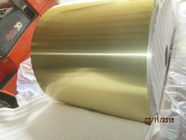 κράμα 8011, χρυσό εποξικό ντυμένο φύλλο αλουμινίου κλιματιστικών μηχανημάτων αργιλίου ιδιοσυγκρασίας H22 για το απόθεμα πτερυγίων στη σπείρα ανταλλακτών θερμότητας